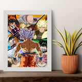 Hero's of Anime, Anime Poster Wall Frame -OFD152