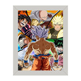 Hero's of Anime, Anime Poster Wall Frame -OFD152