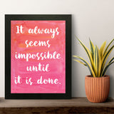 Motivational Quotation Wall Frames for Office/Home –QF133
